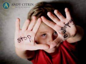 Young Boy with "Stop Bullying" on His Hands | Andy Citrin Personal Injury Attorney
