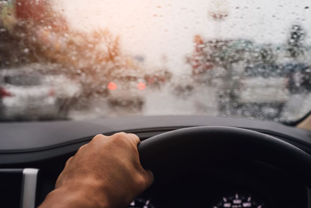 driving in rain